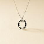 Collier Bertillianne Argent Blanc C&eacute;ramique Et Oxyde De Zirconium - Colliers avec pierres Femme | Marc Orian