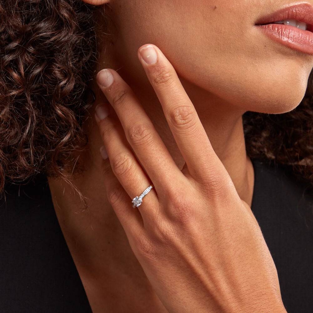 Solitaire Sosanna Ld Or Jaune Diamant Synthetique Blanc - Solitaires Femme | Marc Orian