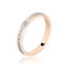 Alliance 1 Rang Diamante Ruban Plat Or Bicolore - Alliances personnalisées Femme | Marc Orian