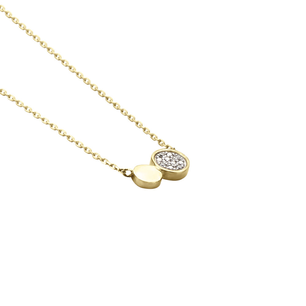 Collier Or Jaune Abijah Diamants - Colliers avec pierres Femme | Marc Orian