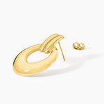 Boucles D'Oreilles Pendantes Vaidah Acier Jaune - Pendantes Femme | Marc Orian