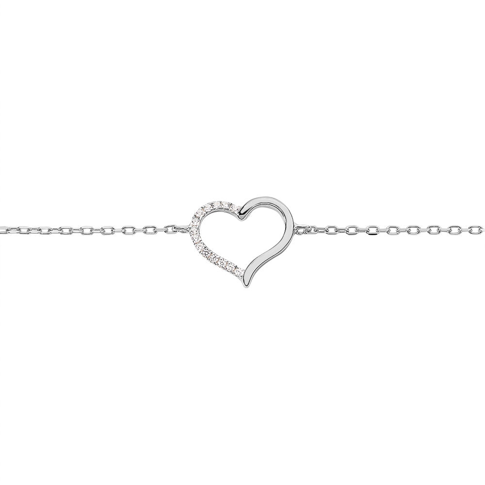 Bracelet Bertille Argent Blanc Oxyde De Zirconium - Bracelets chaînes Femme | Marc Orian
