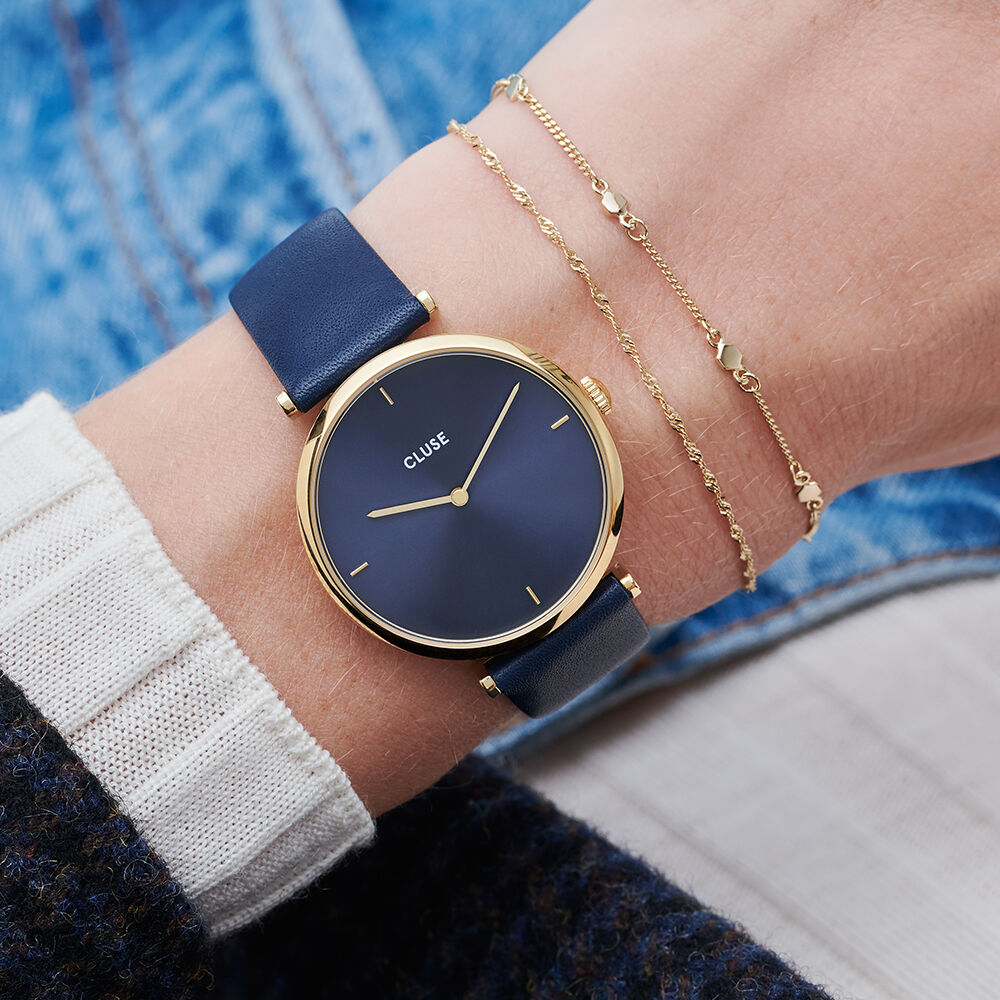 Montre bleu deals marine femme