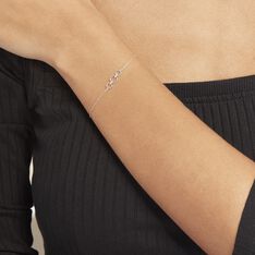 Bracelet Or Blanc Judyta Diamants - Bracelets chaînes Femme | Marc Orian