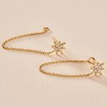 Boucles D'oreilles Pendantes Kettil Or Jaune Oxyde De Zirconium - Pendantes Femme | Marc Orian