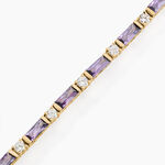 Bracelet Luteciaae Plaqu&eacute; Or Jaune Oxyde De Zirconium - Bracelets cha&icirc;nes Femme | Marc Orian