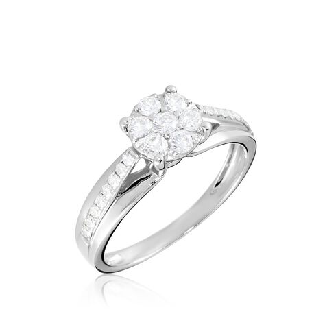 Bague Kate Or Blanc Diamant - Parures de mariage Femme | Marc Orian