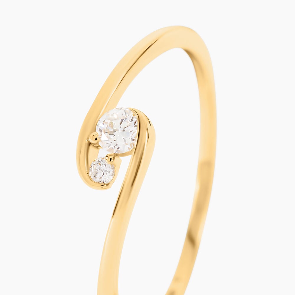 Bague Uthman Or Jaune Diamant Synthétique - Solitaires Femme | Marc Orian