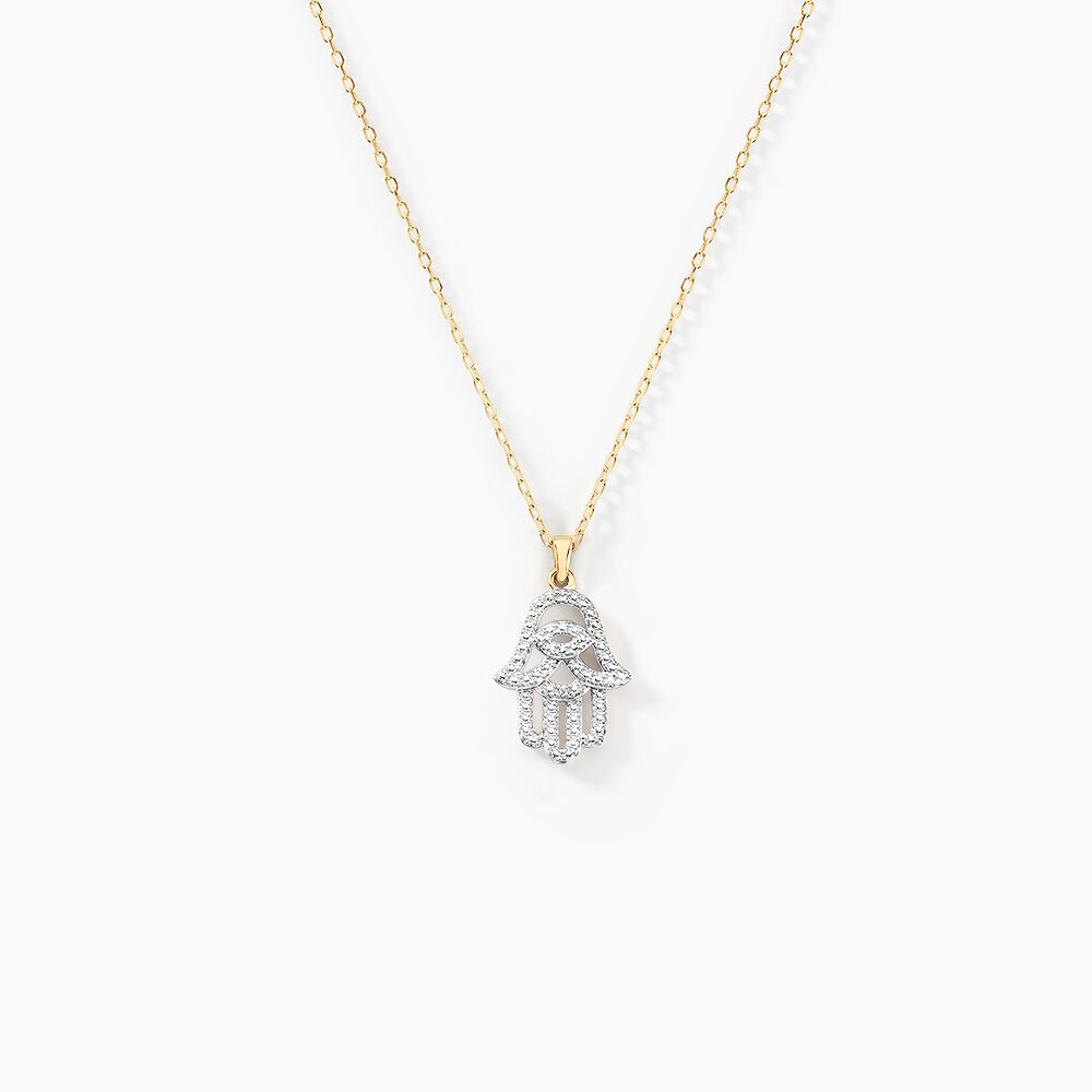 Collier Fahmida Or Jaune Diamant - Colliers avec pierres Femme | Marc Orian