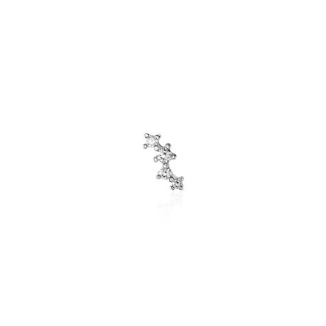 Piercing D'oreille Unitaire Roseau Argent Blanc Oxyde De Zirconium - Boucles d'oreilles Ear cuffs Femme | Marc Orian