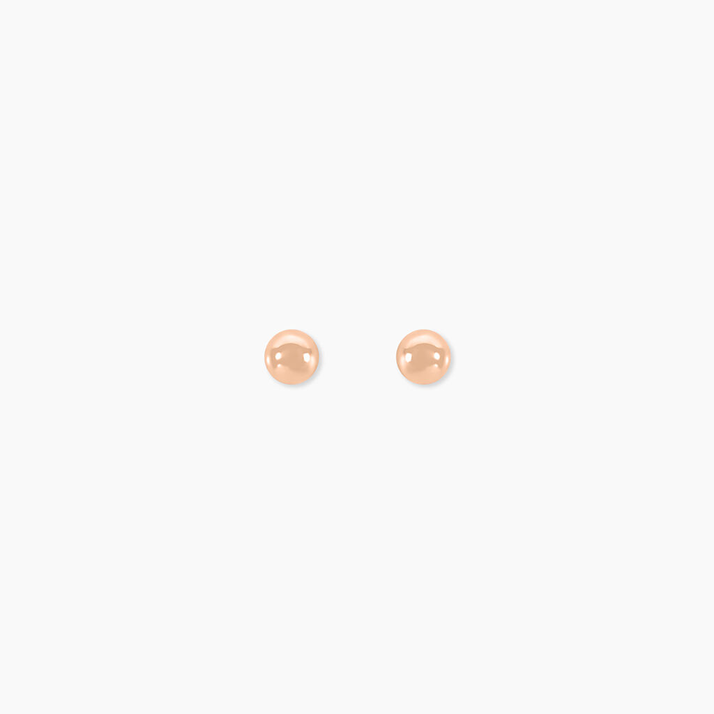 Boucles D'oreilles Puces Or Rose Fidelia - Puces Femme | Marc Orian