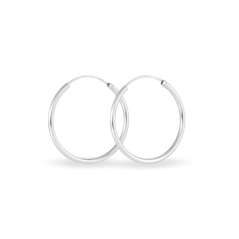 Créoles Argent Blanc Olympia - Créoles Femme | Marc Orian