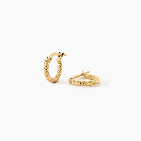Cr&eacute;oles Cayla Argent Dor&eacute; A L'Or 750/1000 - Cr&eacute;oles Femme | Marc Orian
