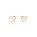 Boucles D'oreilles Puces Eleanor Fleur Or Rose Oxyde De Zirconium - Puces Femme | Marc Orian