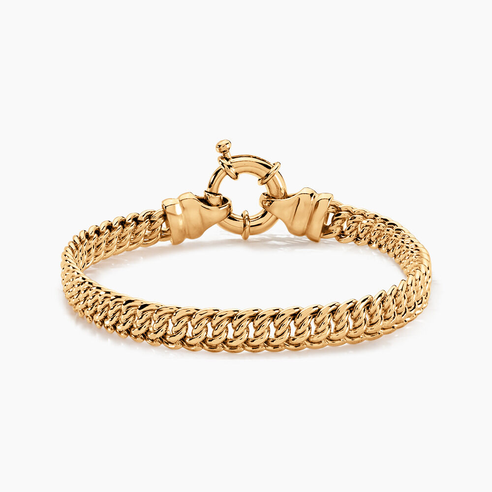 Bracelet Violette Plaqu&eacute; Or Jaune - Bracelets mailles Femme | Marc Orian