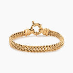 Bracelet Violette Plaqu&eacute; Or Jaune - Bracelets mailles Femme | Marc Orian