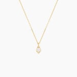 Collier Cadoc Or Jaune Nacre Oxyde De Zirconium - Colliers avec pierres Femme | Marc Orian