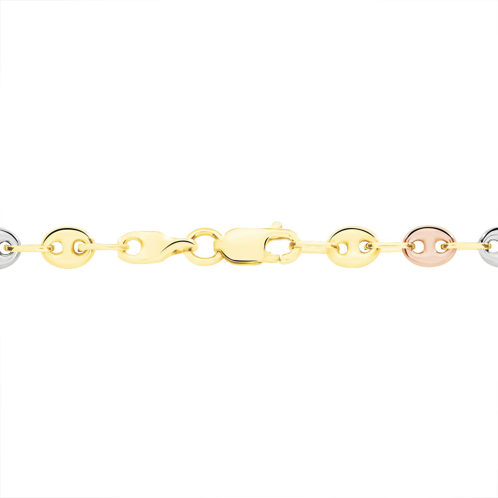 Collier Dami Maille Grain De Cafe Or Tricolore - Chaines Femme | Marc Orian