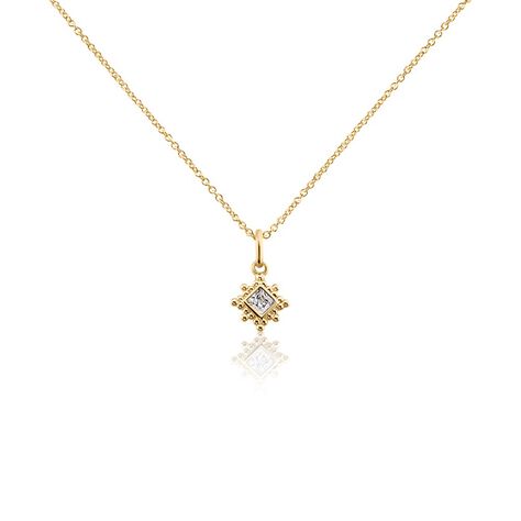 Collier Bobbie Plaqué Or Jaune Oxyde De Zirconium - Colliers avec pierres Femme | Marc Orian