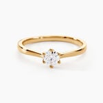 Bague Solitaire Athena Or Jaune Diamant - Parures de mariage Femme | Marc Orian