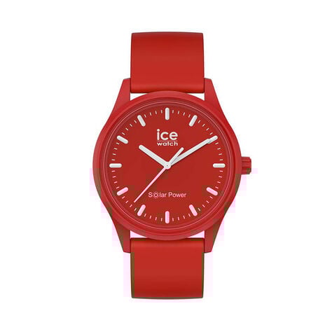 Montre Ice Watch Solar Power Rouge - Montres &eacute;tanches Famille | Marc Orian