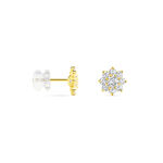 Boucles D'oreilles Or Jaune Eleanor Oxydes - Pendantes Femme | Marc Orian