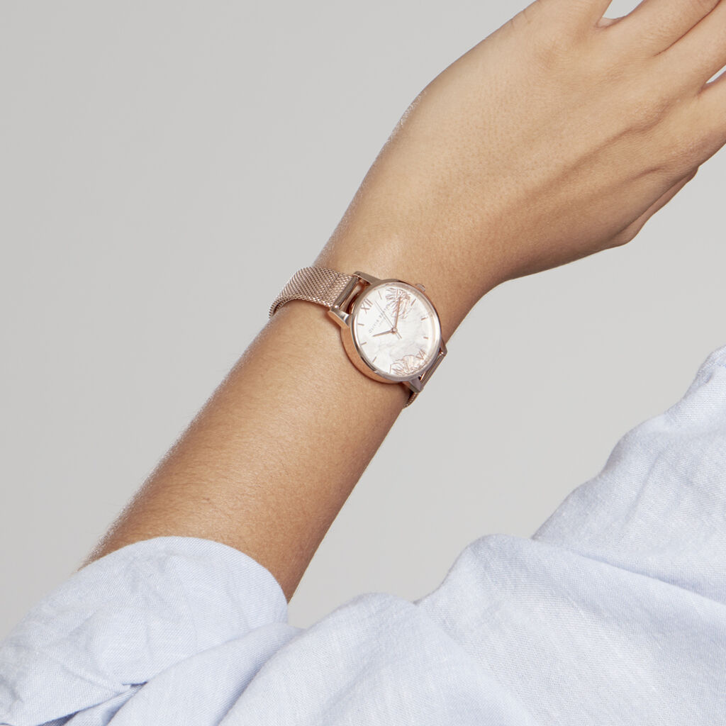 Montre Olivia Burton Abstract Florals Nacre - Montres Femme | Marc Orian