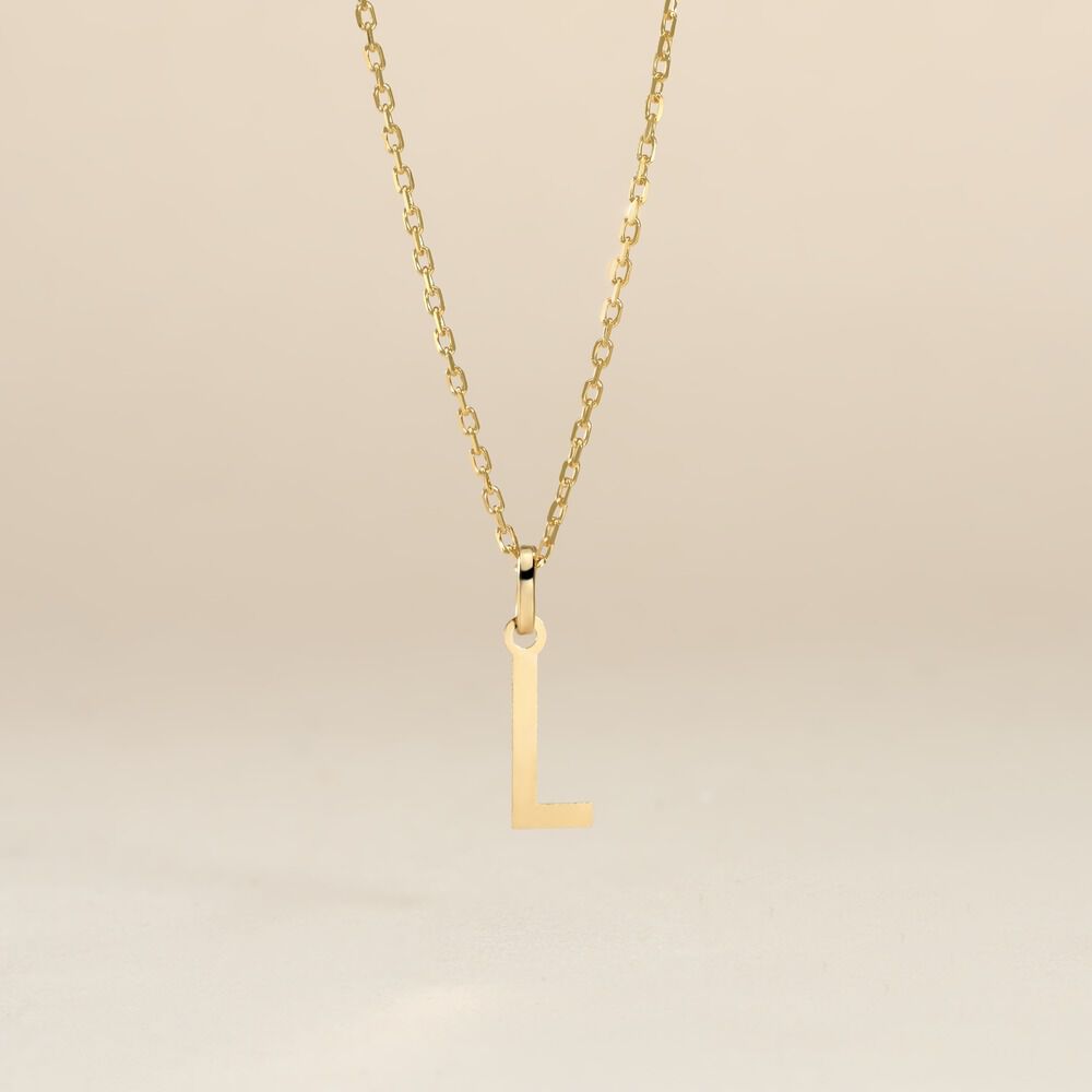 Pendentif Ionia Lettre Or Jaune - Pendentifs Famille | Marc Orian