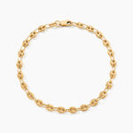 Bracelet Dami Maille Grain De Cafe Or Jaune - Bracelets mailles Femme | Marc Orian