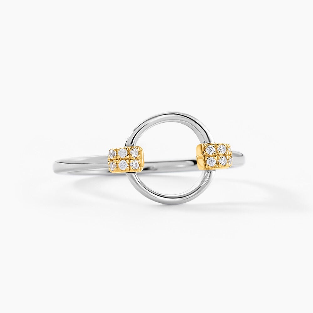 Bague Marcie Or Jaune Argent Blanc Oxyde De Zirconium - Bagues avec pierre Femme | Marc Orian