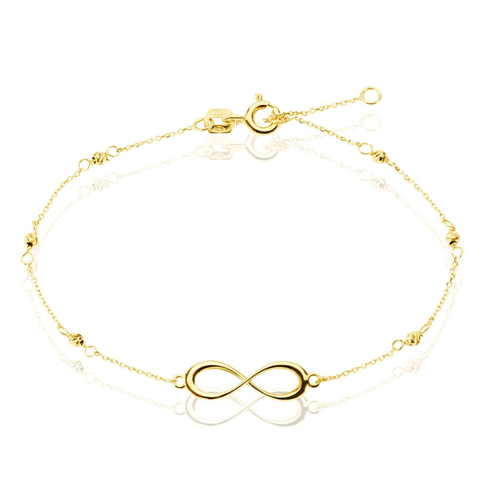 Bracelet Miny Infini Boules Diamante Or Jaune - Bracelets chaînes Femme | Marc Orian