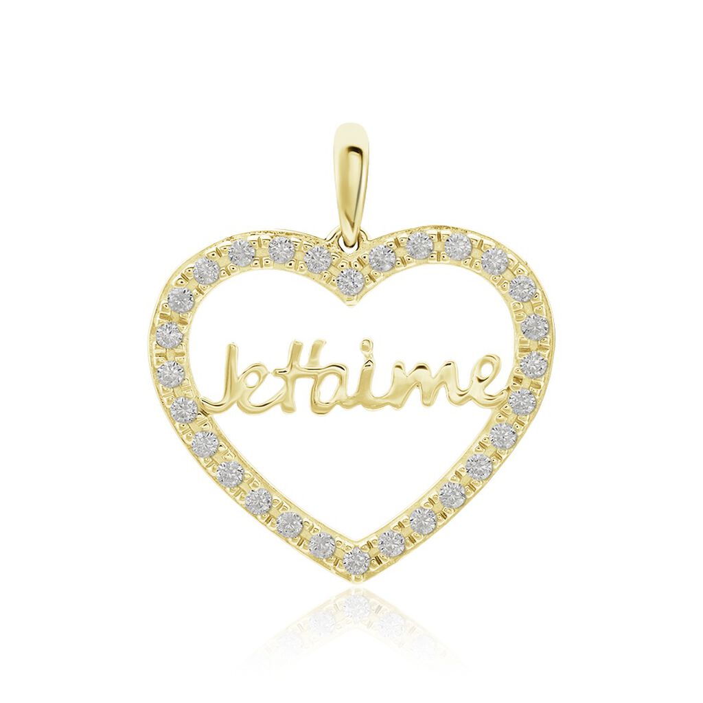 Pendentif Or Jaune Derry Oxyde De Zirconium - Pendentifs Femme | Marc Orian