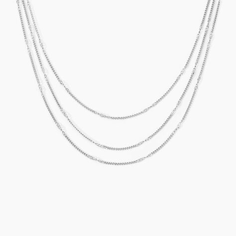 Collier Tango Argent Blanc - Colliers Femme | Marc Orian