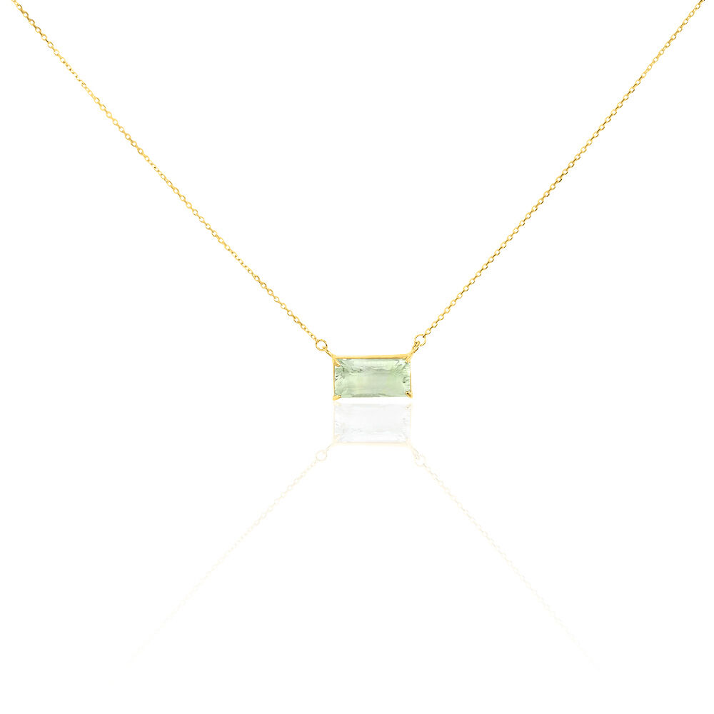 Collier Or Jaune Prasiolite - Colliers ras du cou Femme | Marc Orian