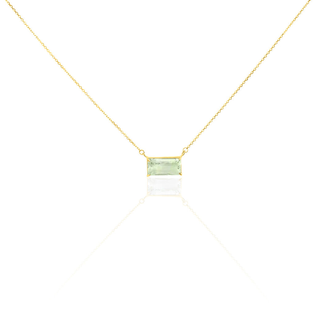 Collier Or Jaune Prasiolite - Colliers ras du cou Femme | Marc Orian