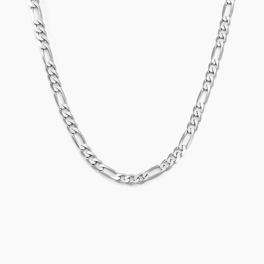 Cha&icirc;ne Vivian Maille Alternee 1/3 Argent Blanc - Chaines Homme | Marc Orian