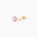 Boucles D'Oreilles Puces Bianca Or Jaune Perle De Culture - Puces Enfant | Marc Orian