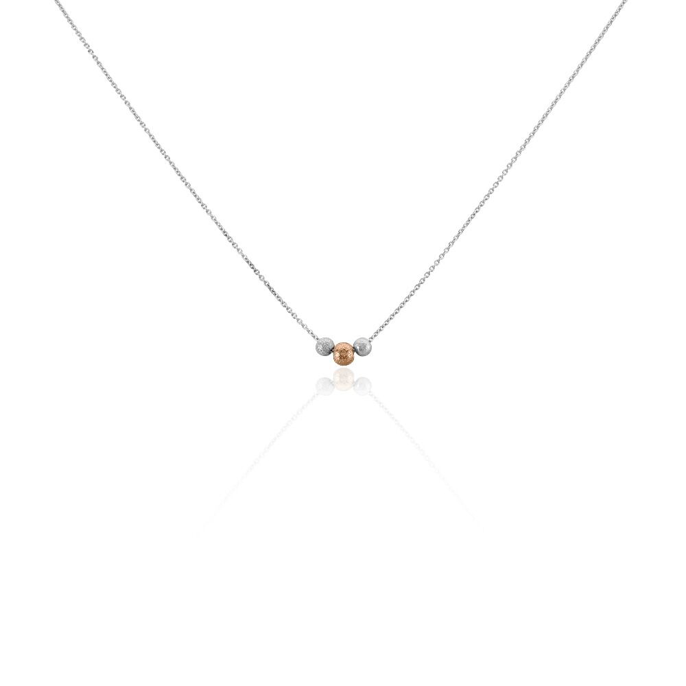 Collier Argent Blanc Bicolore Lemnos - Colliers fantaisie Femme | Marc Orian