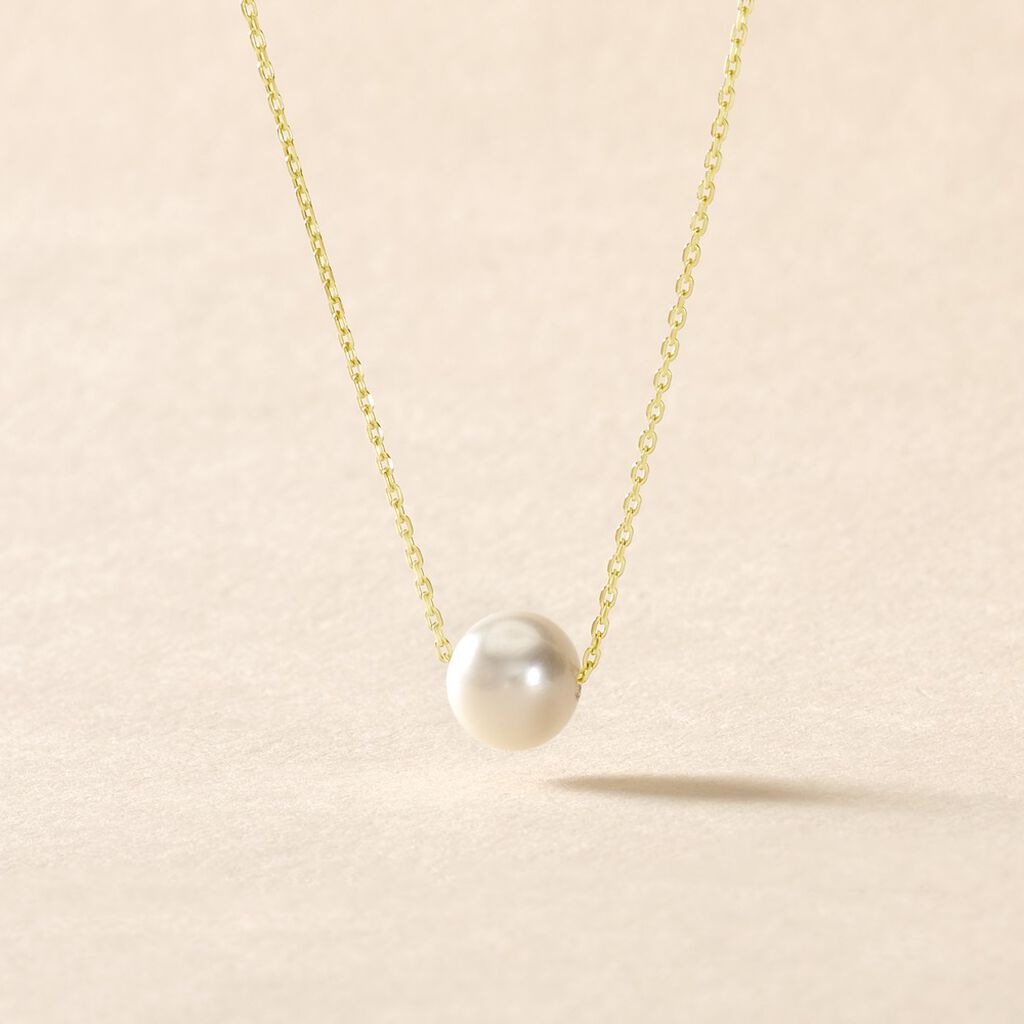 Collier Sissy Or Jaune Perle De Culture - Parure de mariage Femme | Marc Orian