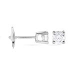 Boucles D'oreilles Puces Victoria Or Blanc Diamant - Puces Femme | Marc Orian