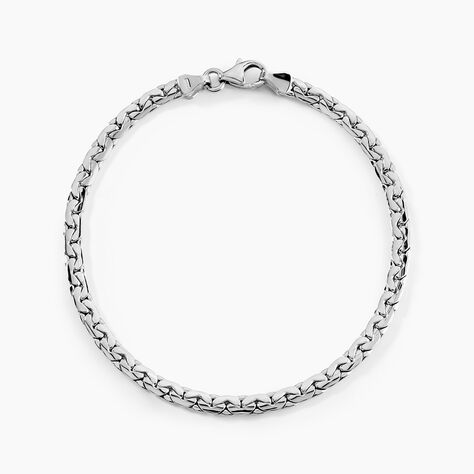 Bracelet Ivy Maille Haricot Or Blanc - Bracelets mailles Femme | Marc Orian