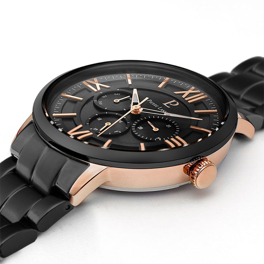 Montre Pierre Lannier Collection Beaucour Noir - Montres &eacute;tanches Homme | Marc Orian
