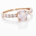 Bague Or Rose Monroe Quartz Oxydes De Zirconium - Bagues avec pierre Femme | Marc Orian