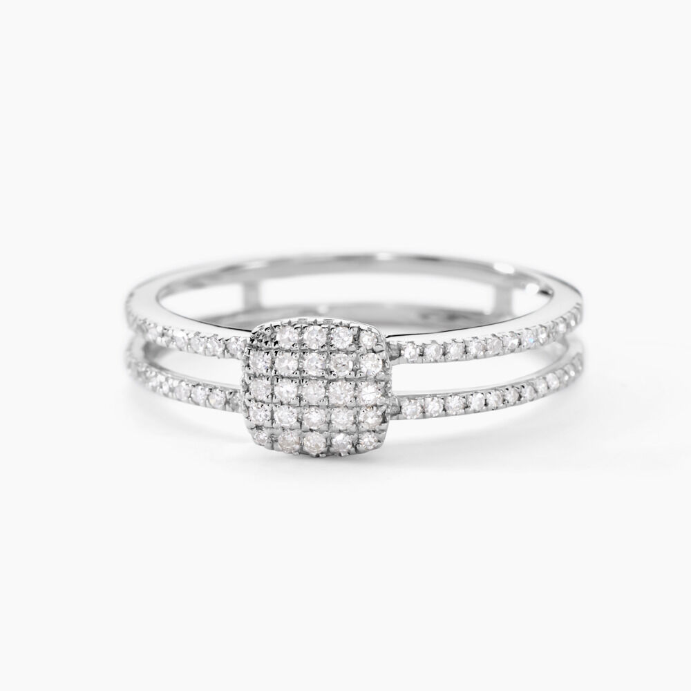 Bague Aude Or Blanc Diamant - Parures de mariage Femme | Marc Orian
