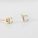Boucles D'oreilles Puces Or Jaune Diamants Synthetique - Boucles d'oreilles mariage Femme | Marc Orian