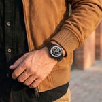 Montre Lotus Pulse Bicolore Blanc / Noir - Montres chronographes Homme | Marc Orian
