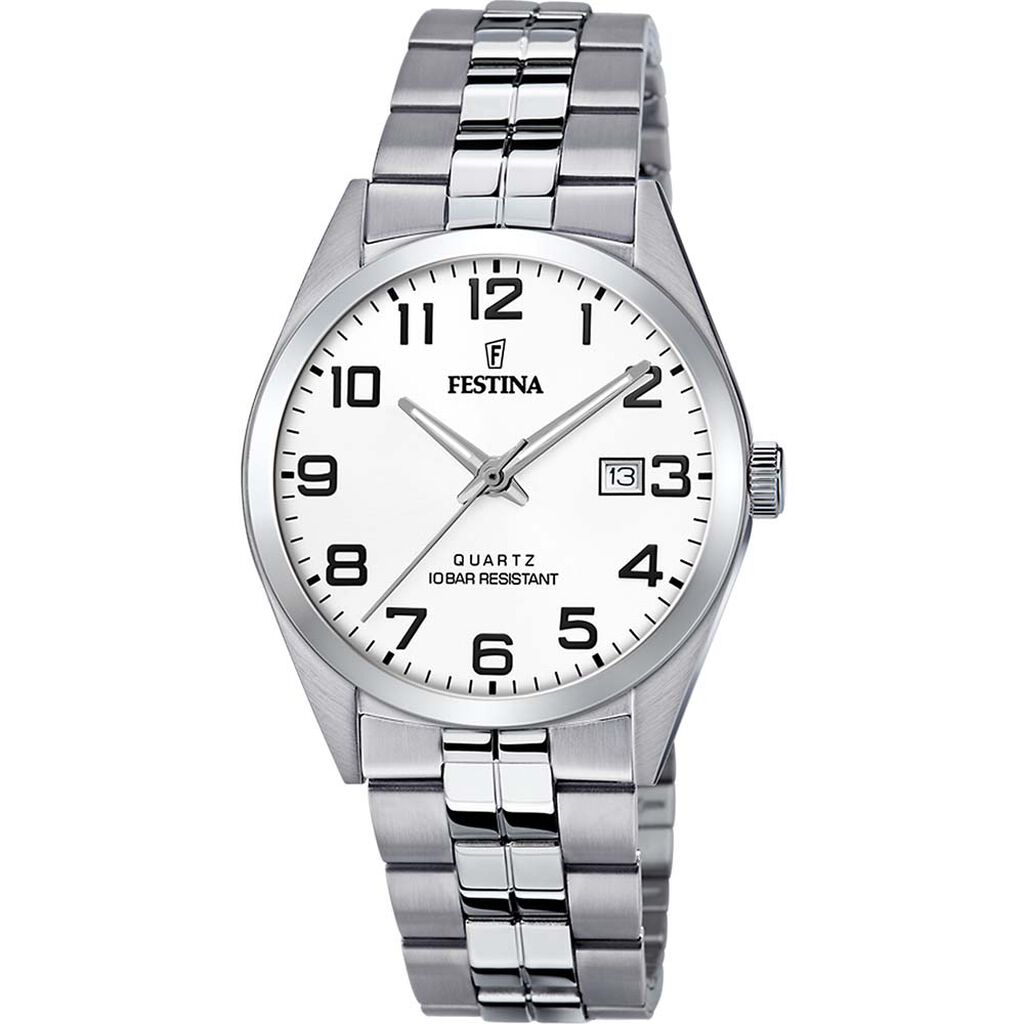 Montre Festina Classics Blanc - Montres classiques Homme | Marc Orian