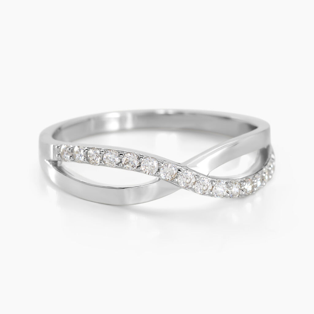 Bague Kassandre Argent Blanc Oxyde De Zirconium - Bagues avec pierre Femme | Marc Orian