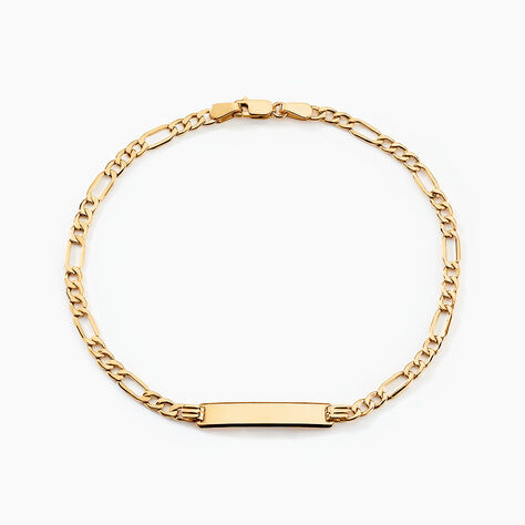 Bracelet Identit&eacute; Cameo Or Jaune - Gourmettes Femme | Marc Orian