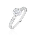 Bague Neptune Or Blanc Diamant - Solitaires Femme | Marc Orian